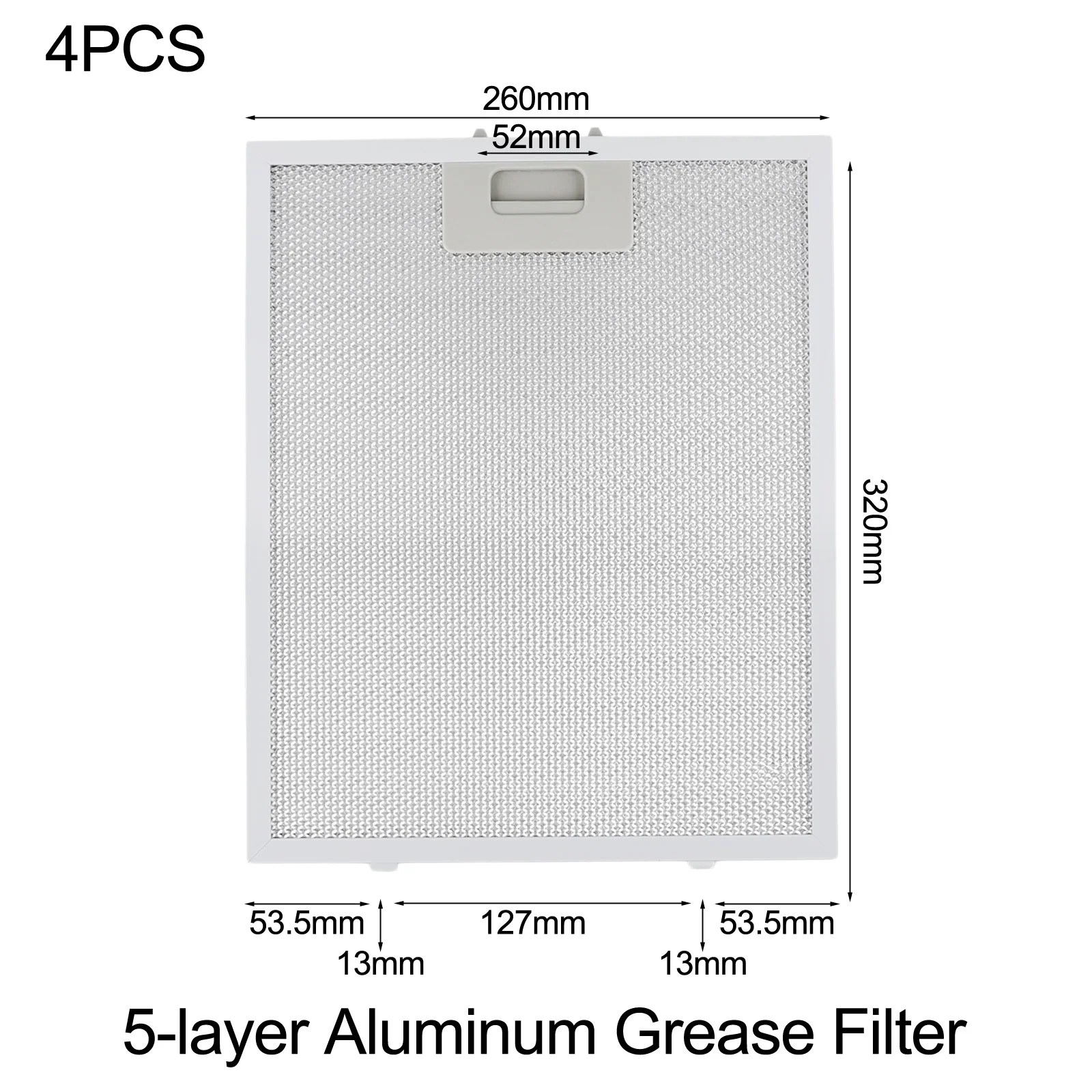 Cooker Hood Filter Aluminum Range Hood Filter Cost-effective Maintenance Enhanced Airflow Cooking Environment For Cooker Hoods