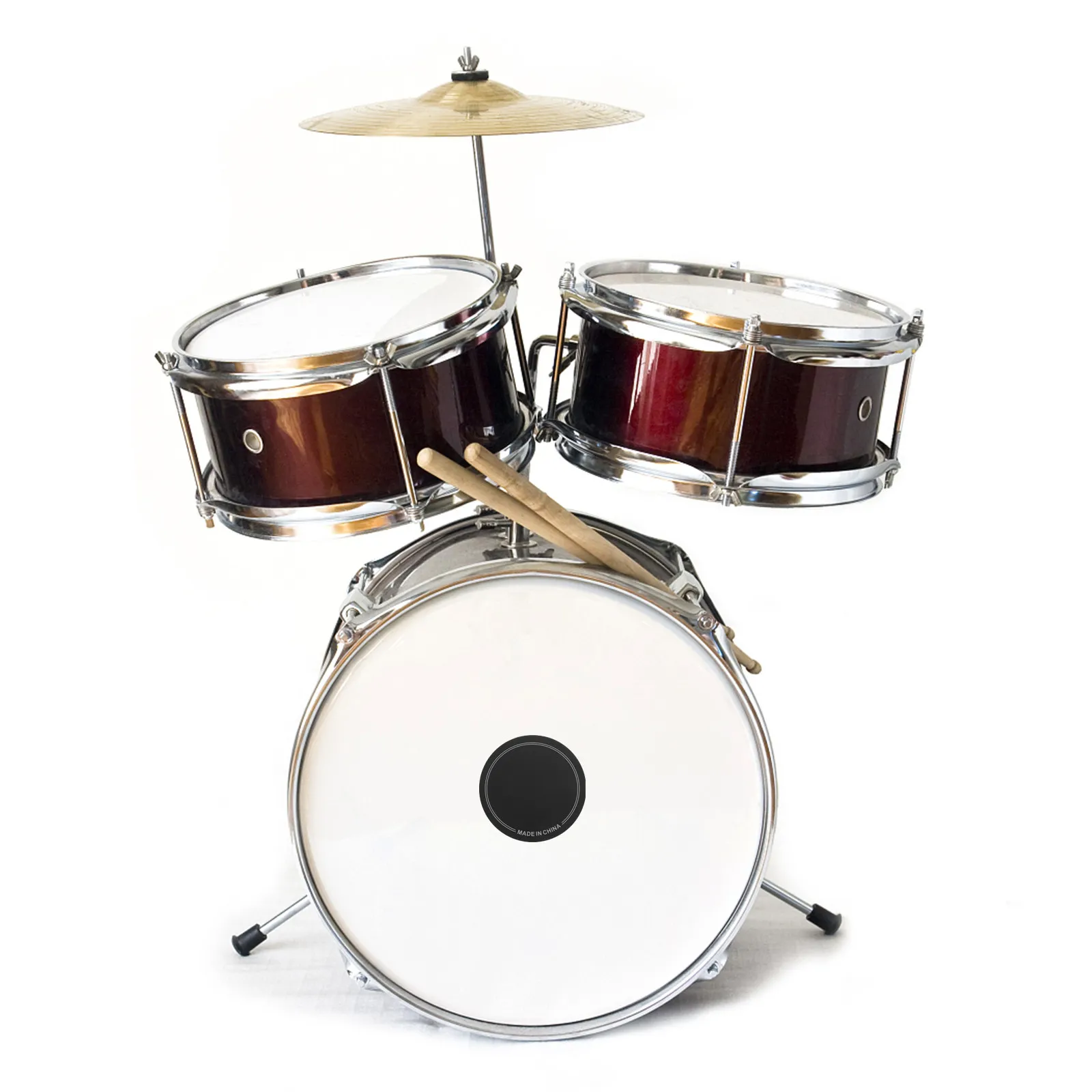 2 unidades de almohadilla protectora de parche de batería roja, reductor de sobretoneos, escudo para pedal individual, fácil instalación, almohadilla silenciadora de batería para práctica y actuación