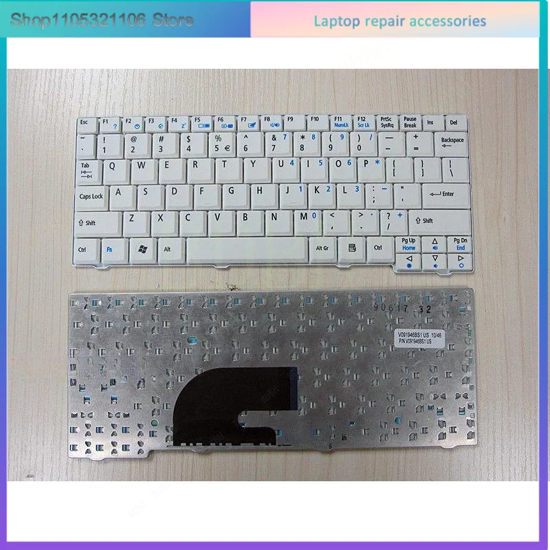 Para Acer Aspire One A110 A150 D150 D250 ZA8 ZG8 ZG5 Series teclado blanco US