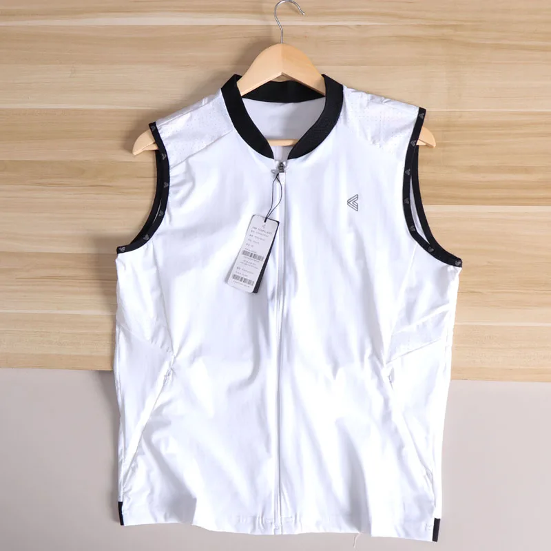 Men's Golf Series Spring Summer Outdoor Breathable Splice Elastic Thin Vest Sports Vest Fashionable Urban Style Youth Daily Wear