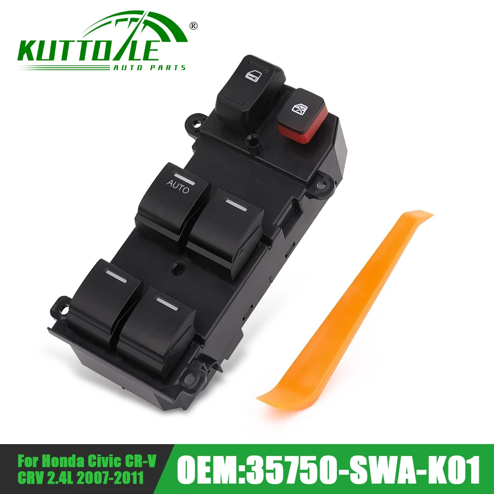 

35750-SWA-K01 LHD Car Power Master Window Lifter Switch Electric Regulator Control Button For Honda CRV 2007 2008 2009 2010 2011