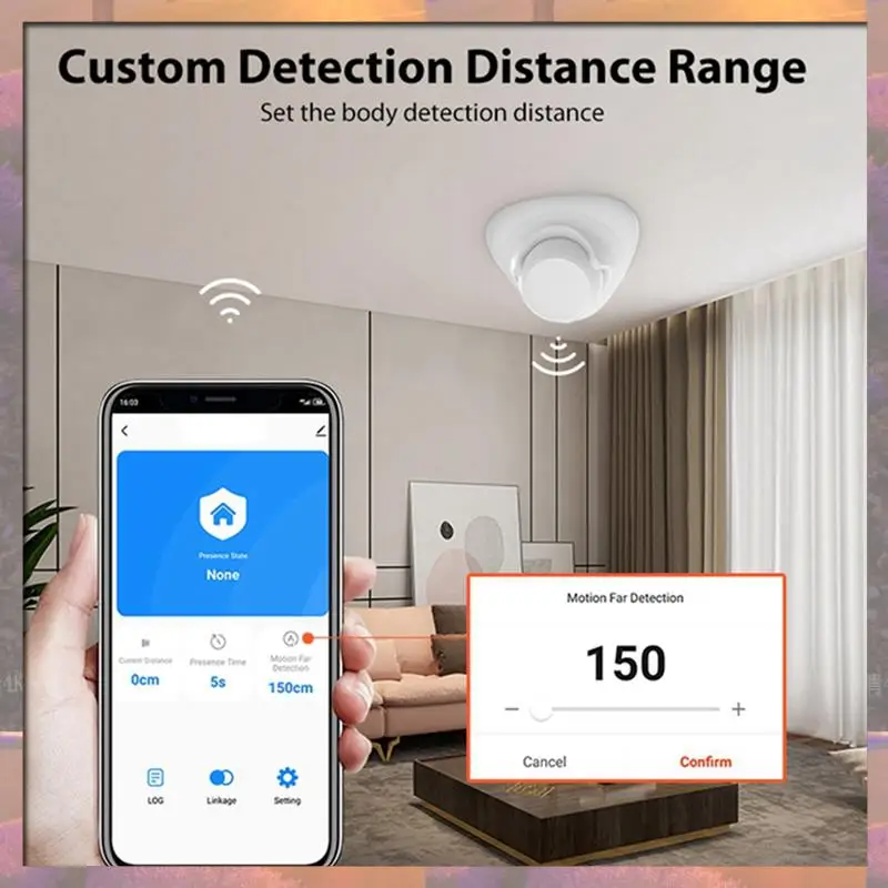 Лидер продаж Tuya Zigbee Wi-Fi детектор присутствия человека 24 ГГц радар-детектор микроволновая печь беспроводная простая установка