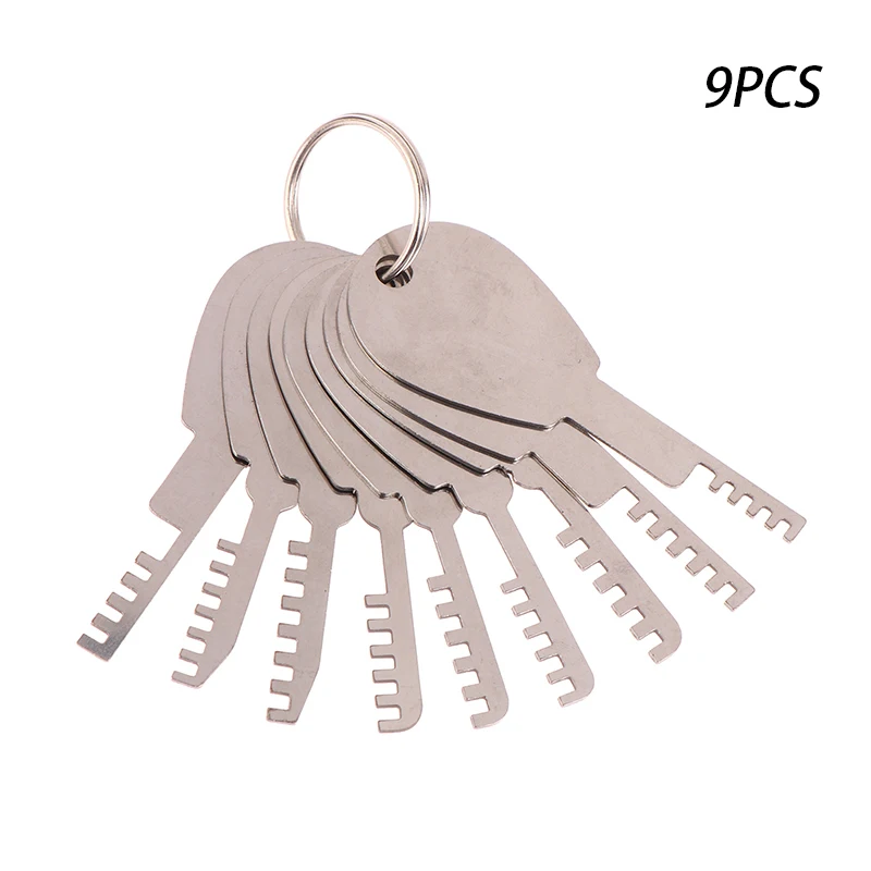 Huk-stainless Steel Comb Lock 9in Conjunto Completo Repair Tool Método Bypass