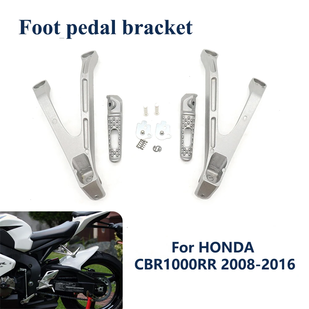 

For HONDA CBR1000RR CBR1000 RR 2008-2016 Motorcycle Rear Passenger Footrest CBR 1000RR Foot Pegs Pedals Bracket