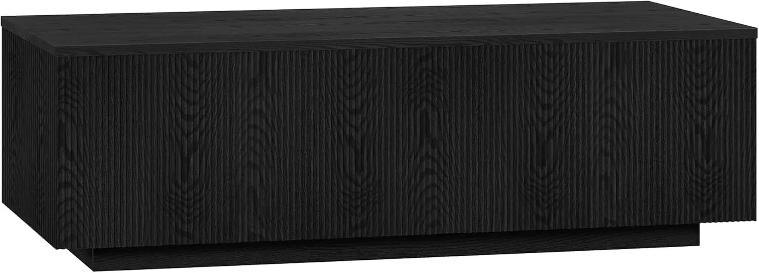 Table basse rectangulaire de 48 po de large, en noir Mars