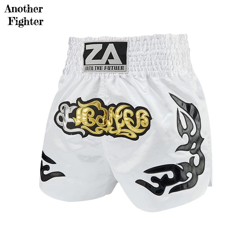 

Брюки для тайского бокса, мужские боксерские шорты, женские и детские шорты с вышивкой, профессиональная клетка для борьбы, кикбоксинга, тренировочные плавки для тренировок
