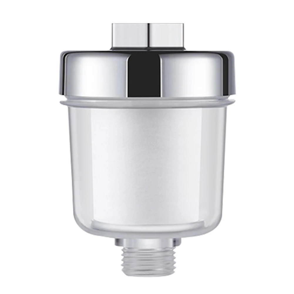 Bath Filter Transparent Bathroom Filtration System Universal Connection Switch Household Water Filter 3.5x2.4in for Home Kitchen