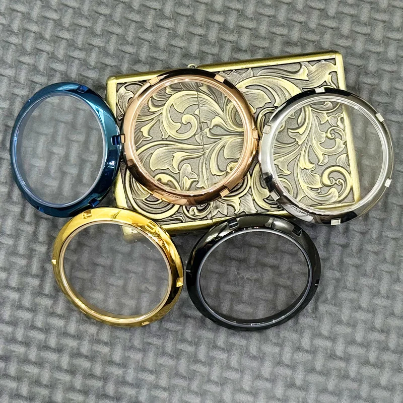 Sapphire Transparent Glass Watch Cases Back Cover Fit SKX007 Turtle 6105 Tuna Samurai SRPD Cases Watch Cases Refit Parts