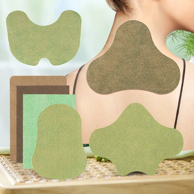 

10/50/100 шт., пластырь из полыни с листьями имбиря, полынь, горячий компресс, органический травяной пластырь, полынь, шейный колено, талия, пластыри для ног