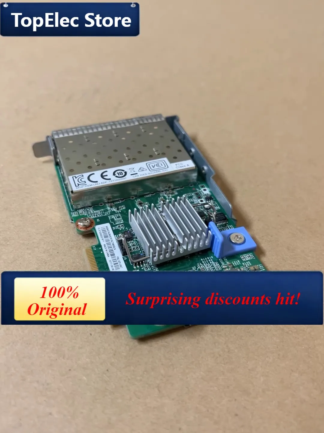 TopElec 4-port fiber optic SFP+10 Gigabit Ethernet card SR590 00YJ567 46C344 fiber optic card