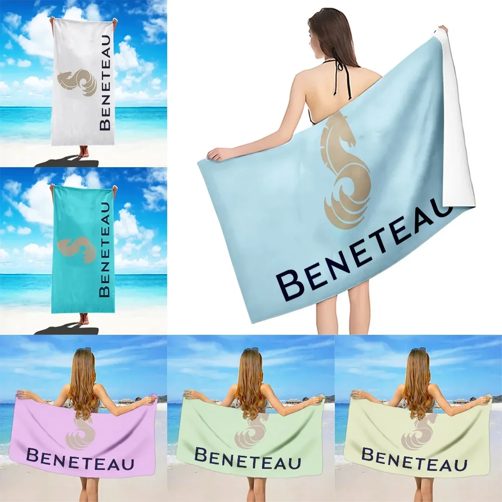 Beneteau Yachts Beach Towel Microfiber Sand Free Quick Dry Soft Sandproof Pool Towels Gift for Women Travel Gym Shower Camping