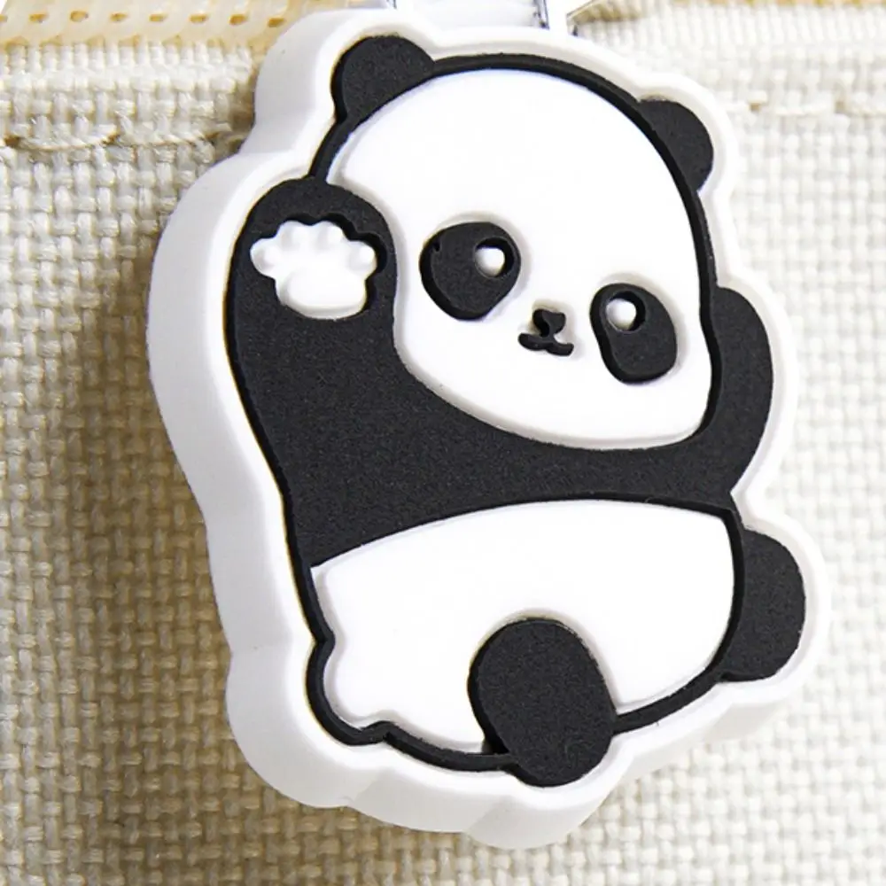 Picture 3: Panda Dog Cartoon Tote Bag Transparent Oxford Cloth Student Tutorial Bag Large Capacity Multiple Pockets Shoulder Handbag