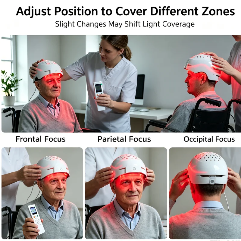 1070nm 810nm Near Infrared Light Therapy Helmet for Alzheimer Depression Anxiety Cognitive Health Home Use