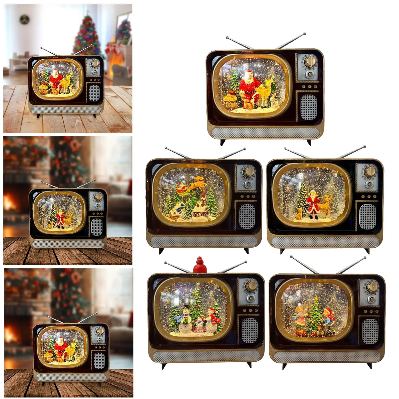 

Рождественский музыкальный ночник-снежный шар с USB-питанием для детей и взрослых, зимний декор для дома