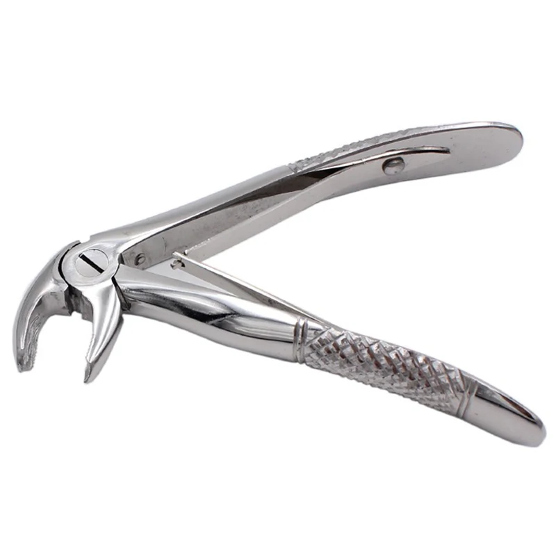 Kids Dental Extraction Forceps 7 Piece Set Stainless Steel Precision Tools for Pediatric Orthodontic Lab