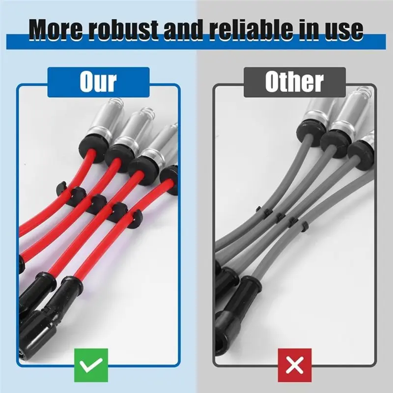 A96E-Ignition Spark Plug Wire Holder 12PCS Spark Plug Wire Separator For 7Mm 8Mm 8.5Mm 8.8Mm Wires, Engine Wire Loom