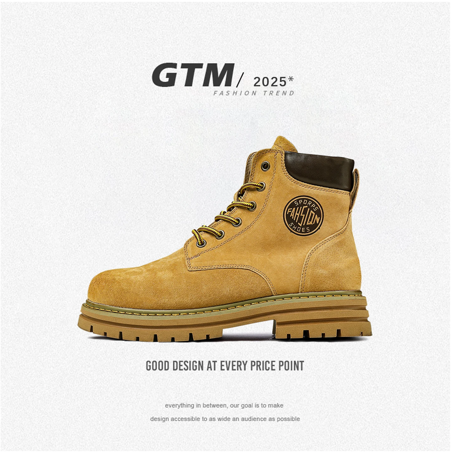 

Мужские ботинки из натуральной кожи с хлопковой подкладкой, осенне-зимние, новые, повседневные, средней высоты, износостойкие, с круглым носком