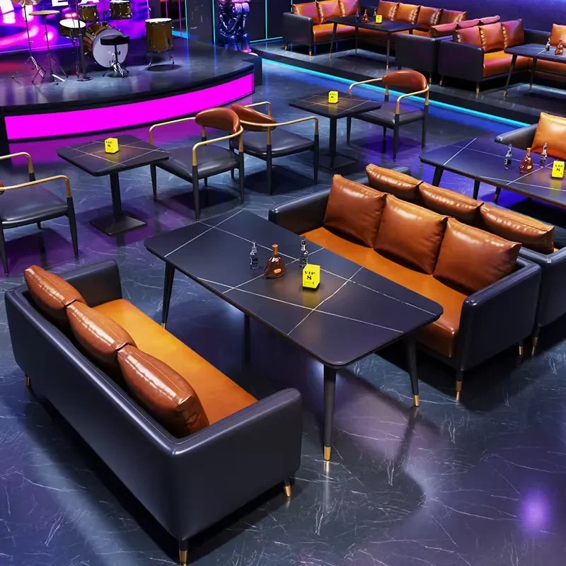 Hookah Lounge bar Furniture bar Table and Chair Sofa Sets Karaoke bar Mini Ktv Booth Shisha Lounge Suite Nightclub Club Sofa