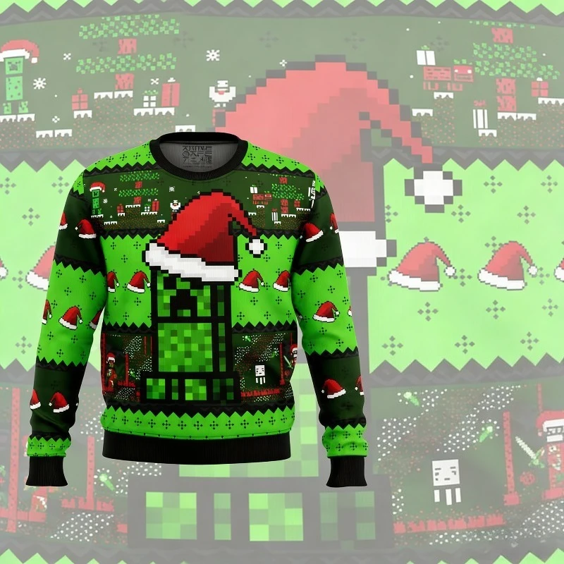 جديد عيد الميلاد نمط القبيح هوديي لعبة شعبية شجرة عيد الميلاد ندفة الثلج أزياء مضحك عطلة الإبداعية الكرتون ملابس الأطفال #1