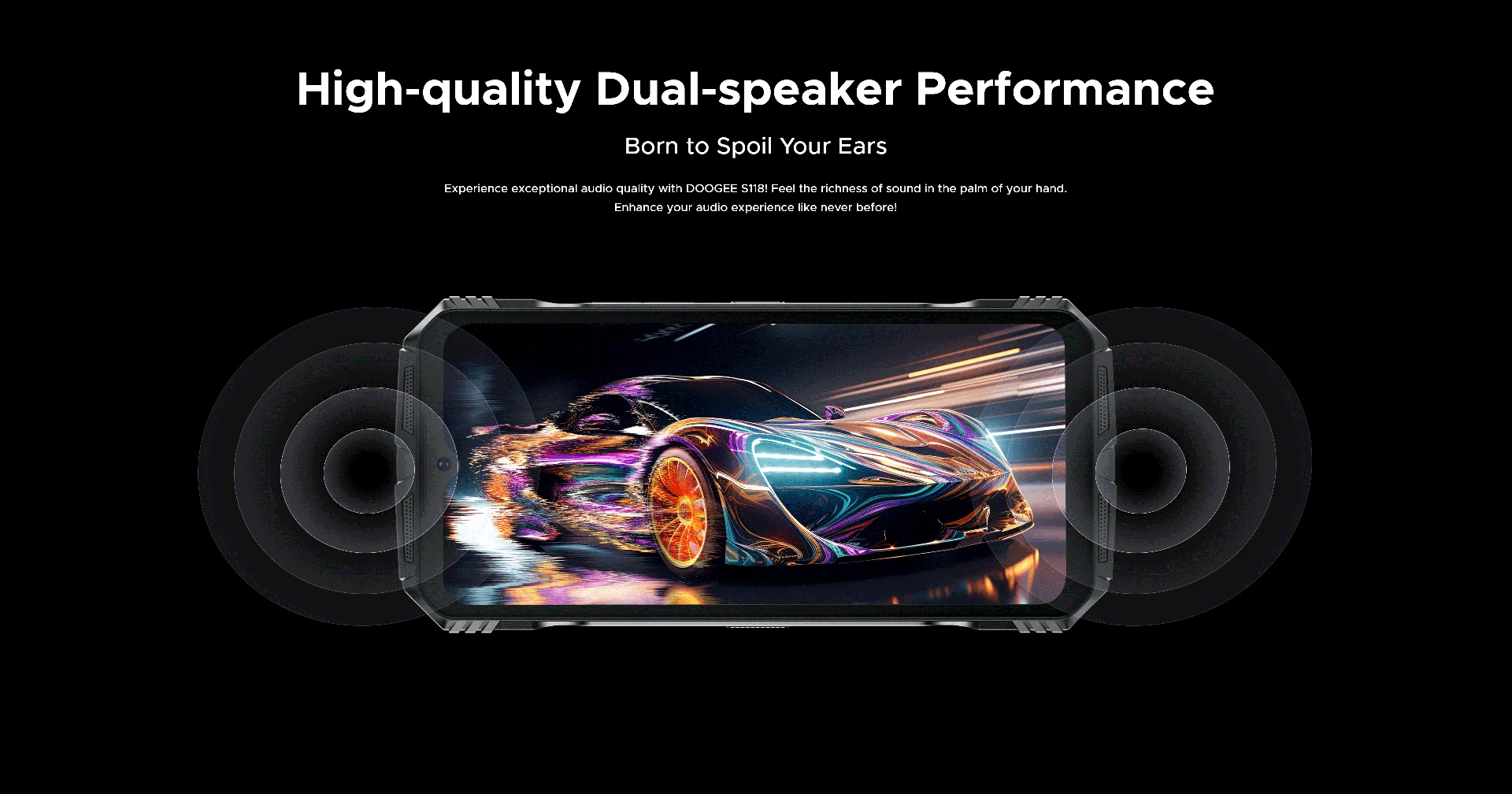 DOOGEE S118 Rugged Phone 6.58" FHD+ Screen Helio G99 Telephon Portable 8GB+512GB 10800mAh 50MP Triple Smartphone Android 14 NFC