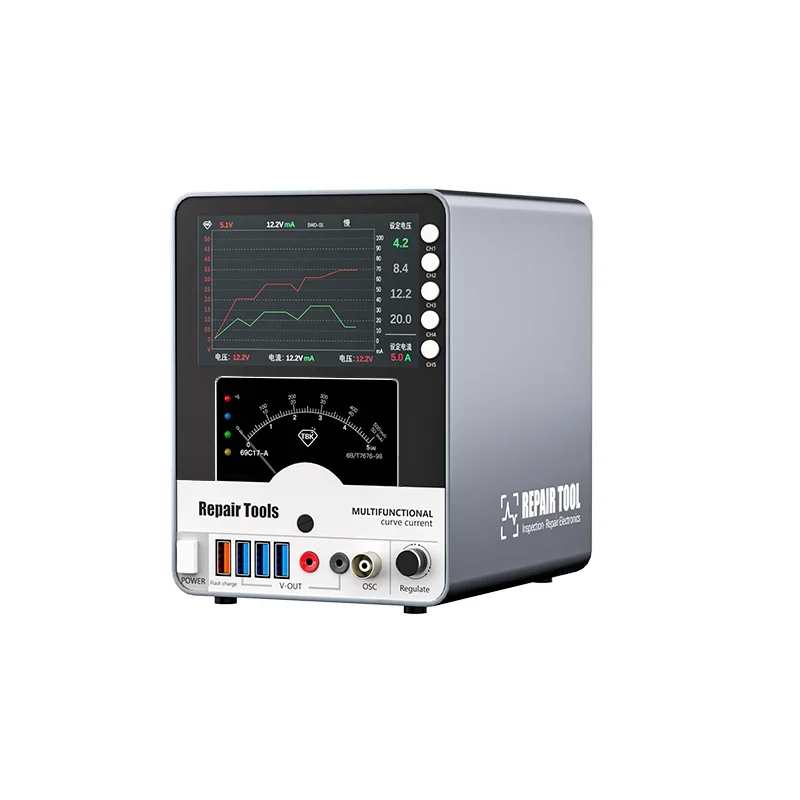 Curved DC Regulated Power Supply With Built-in 30V5A For Motherboard Current Detection TBK217