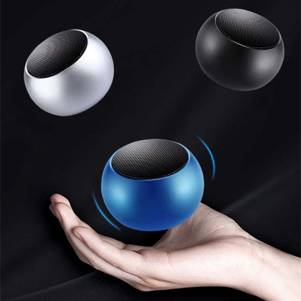 Mini Bluetooth Speaker Outdoor Sports Pocket Wireless Speaker TWS Connection Small Steel Metal Case Stereo Music Loudspeaker