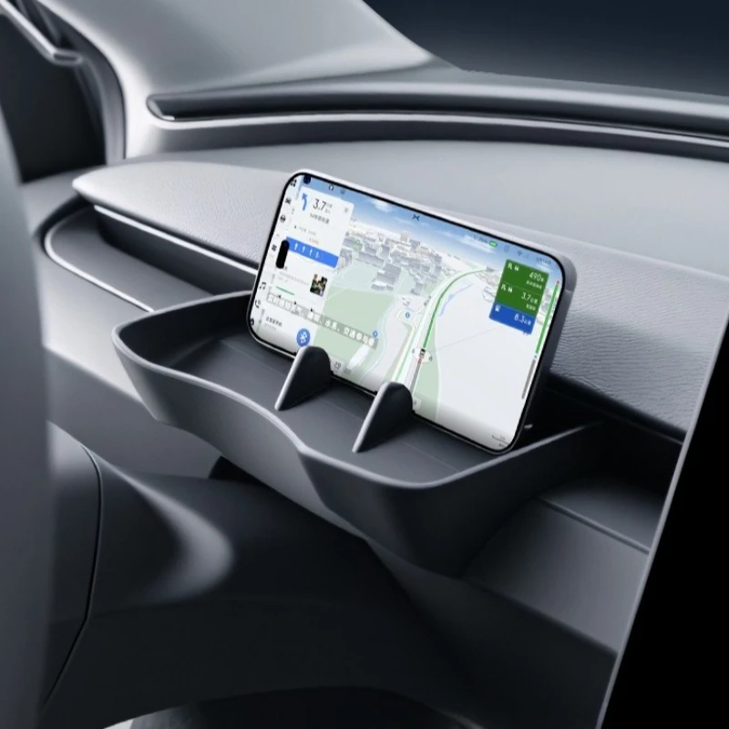 

For Tesla Model 3 Highland Car Phone Holder Center Console Storage Box Dashboard Glasses Case Practical Auto Accessories Parts