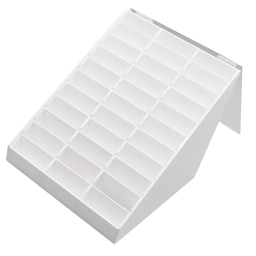 

1 шт. Премиум-доска из прозрачного акрила для демонстрации дизайна ногтей, для салонов маникюра, для демонстрации образцов цвета, для практики, коробка для хранения, держатель для типсов для ногтей