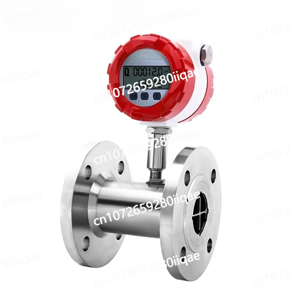 Digital Water Flow Meter Turbine  SS304 / SS316L Liquid RS485 4-20mA Pulse Output