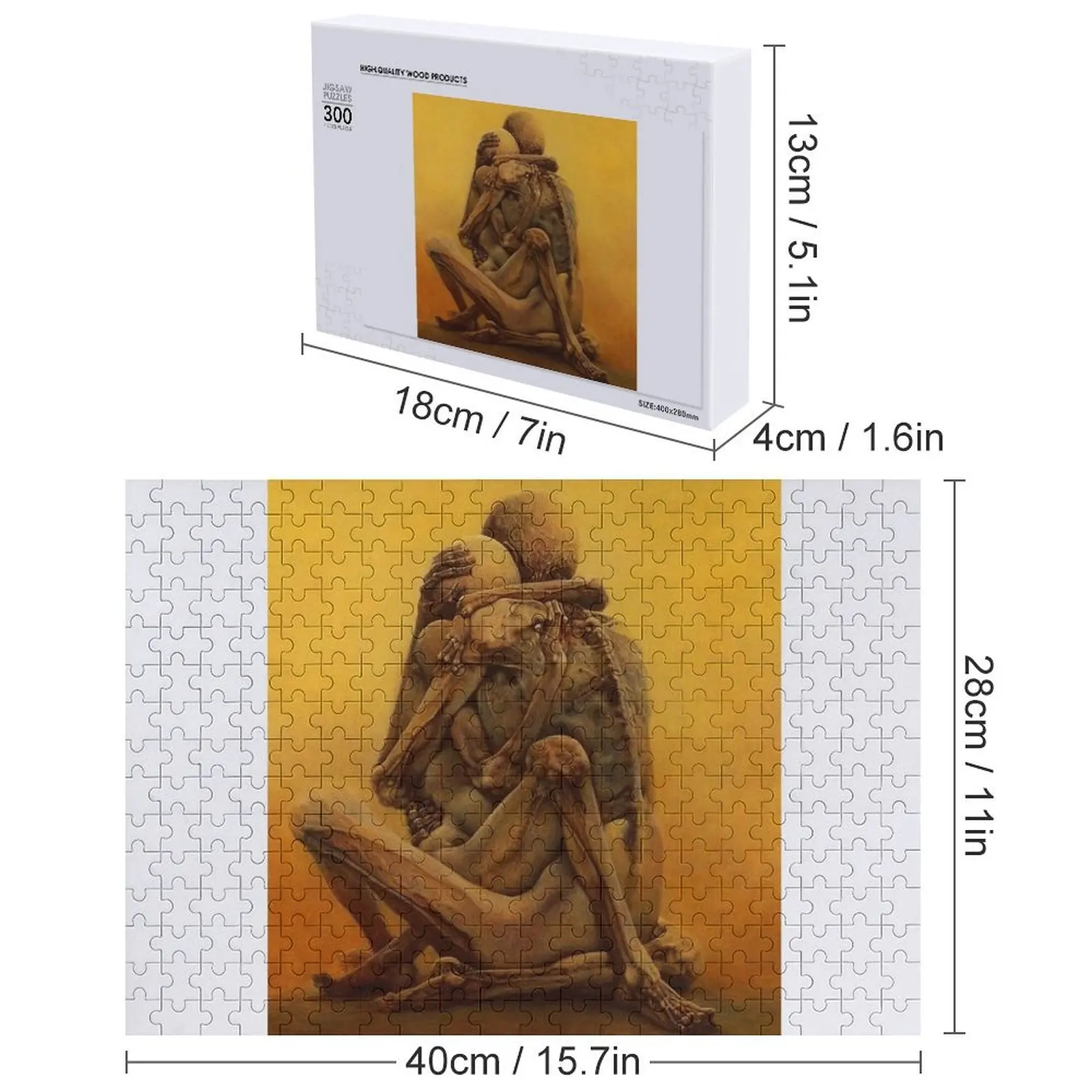 zdzislaw beksinski 직소 퍼즐 디오라마 액세서리 맞춤형 나무 이름 아기 나무 퍼즐