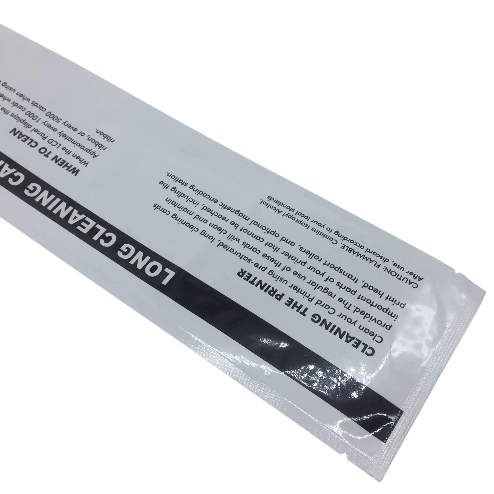 Long T-Cleaning Card LCC-T330 54×330mm fits for Zebra P430i P640i P330i P120i