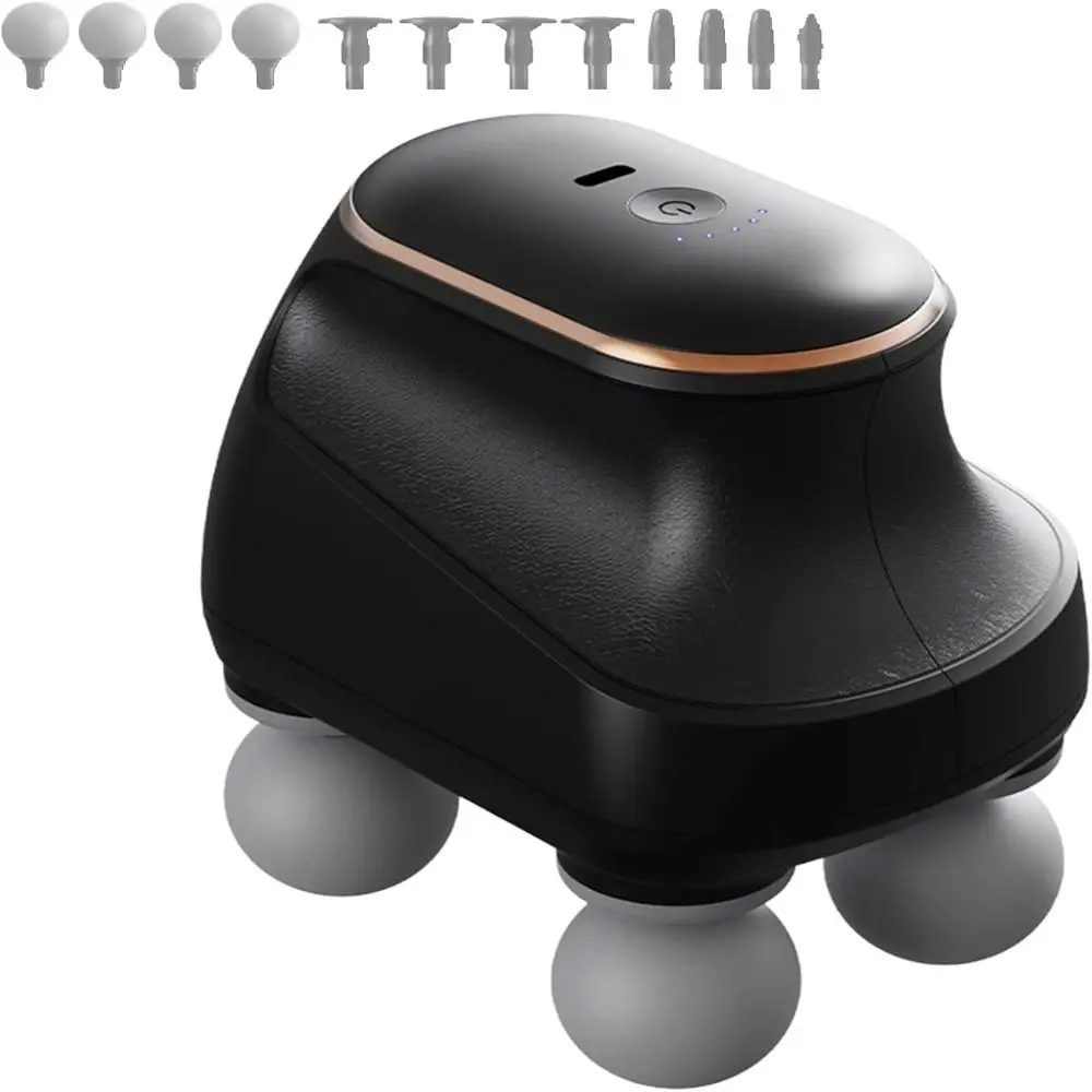 

High-Frequency Vibration 4-Head Massager Multifunctional Usage Fast Recovery Deep Tissue Percussion Massager Durable