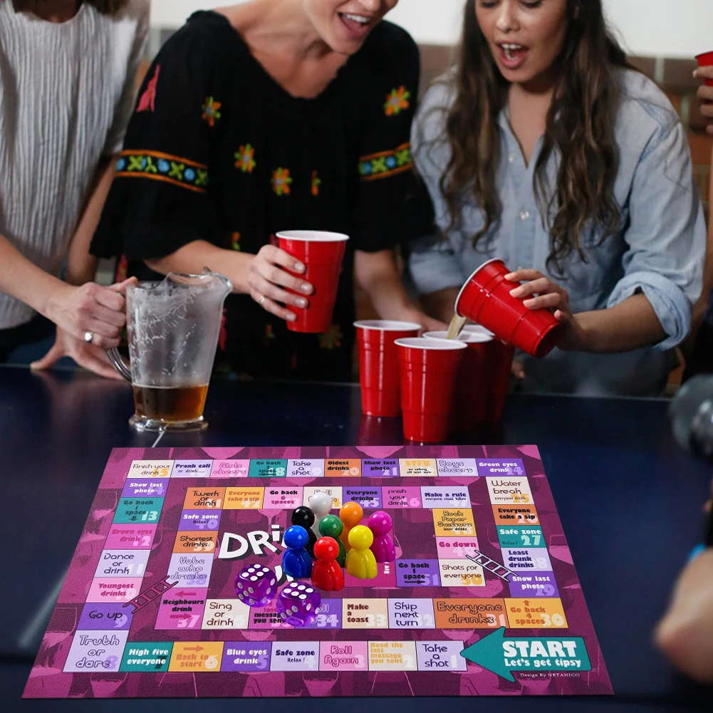 Tipsy Drinking Board Game Tipsy Land Board Game Interactive Night Drinking Game Fun Tipsy Land Drinking Games Party Supplies