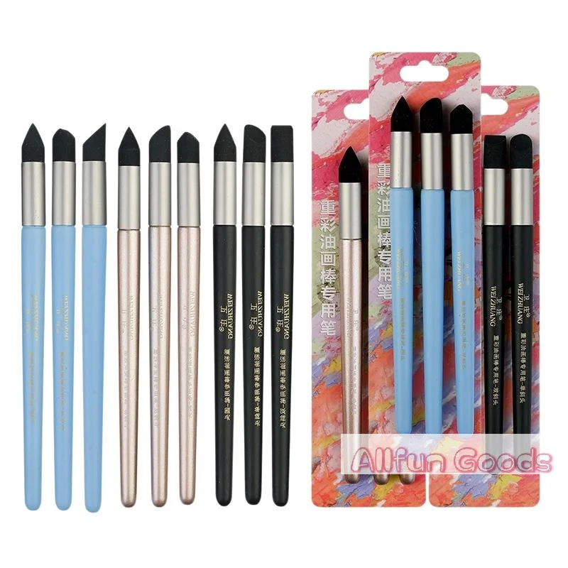 Fotografia 7: [TG835]2/3 Peças de Esponjas Macias para Mistura, Canetas de Esfumar para Pastel a Óleo com Pontas de Vários Formatos para Artistas, Desenho e Pintura