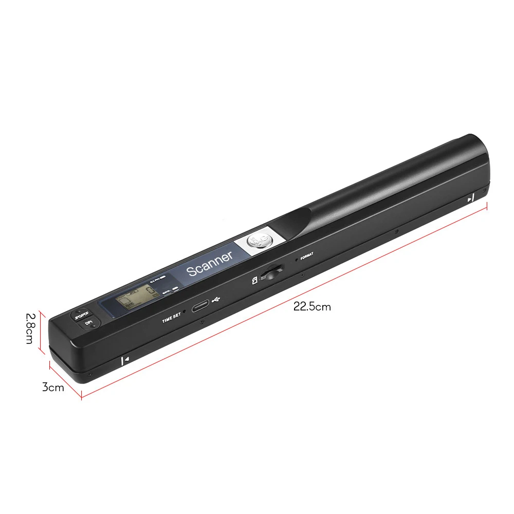 A4 Scaner Portable Mini document Scanner JPG/PDF Format Document Image Iscan Handheld Scanner A4 Book Text Scanner LCD Display