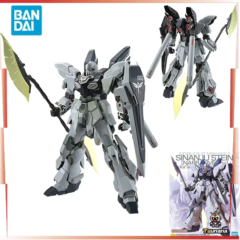 Tempat Pengiriman Langsung Bandai Asli Anime GUNDAM Model MG SINANJU STEIN NARASI Ver.Ka Mainan Perakitan Figur Aksi untuk Anak-anak