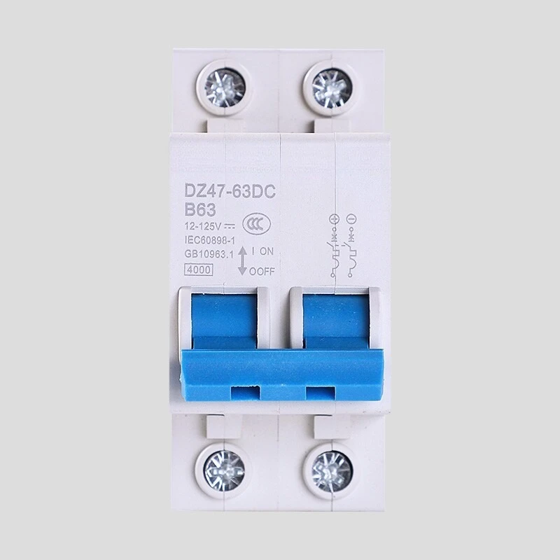 DC air-open DC12V24V36V48V air switch 110V120V small DC circuit breaker 40A63A