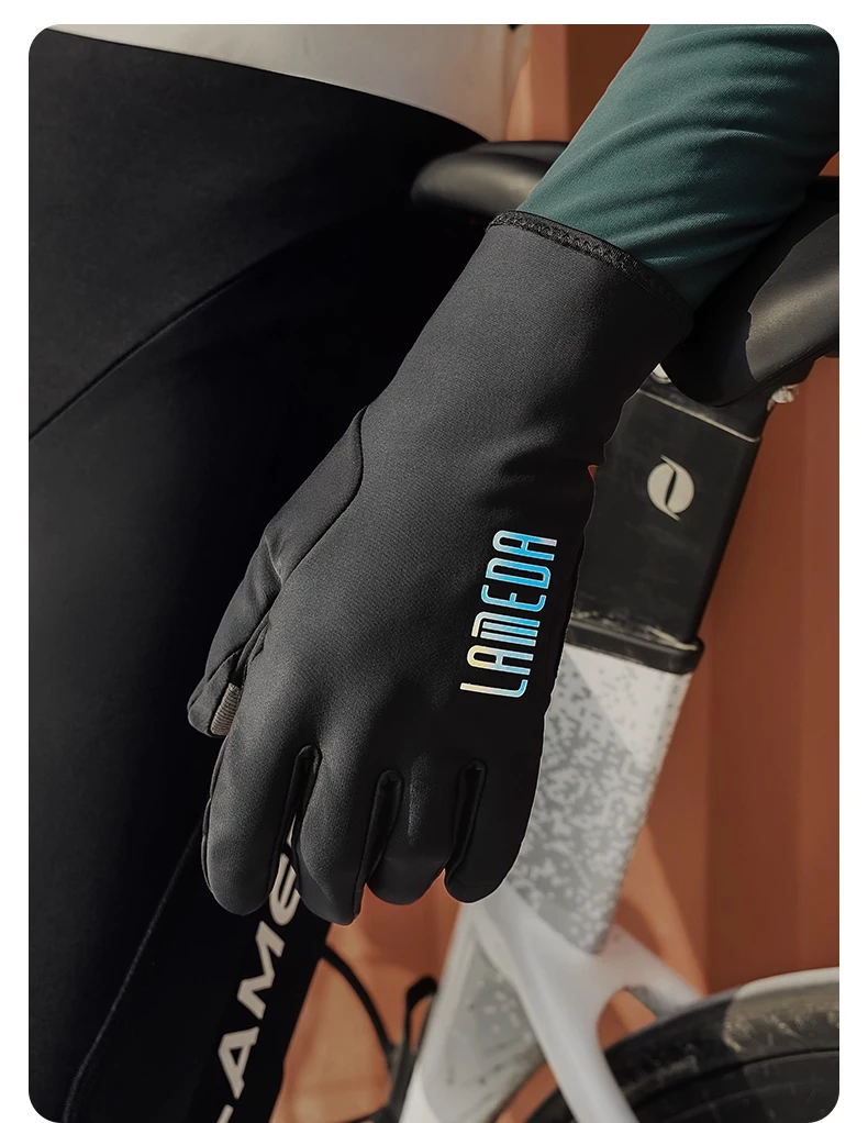 LAMEDA Winter-Fahrradhandschuh, Touchscreen, Reiten, Thermo, warm, Straße, Vollfinger, wind- und wasserdichte Handschuhe, Fahrradzubehör – Detail 24