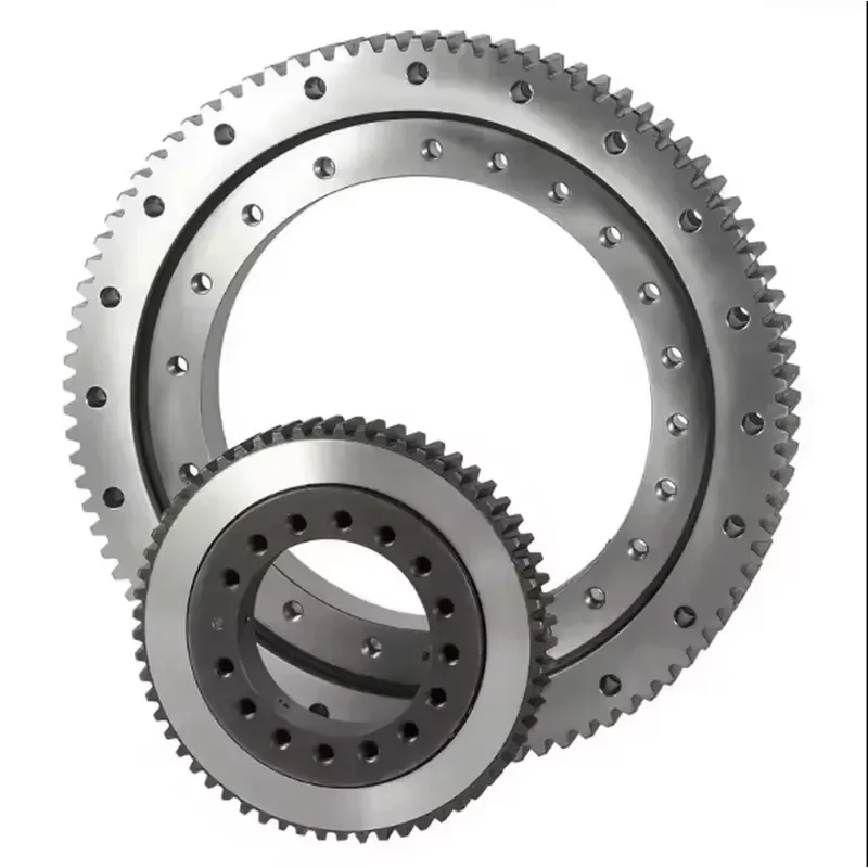 For^-Customized external gear rotary support turntable rotary bearing worm gear drive crossed roller bearing for construction./