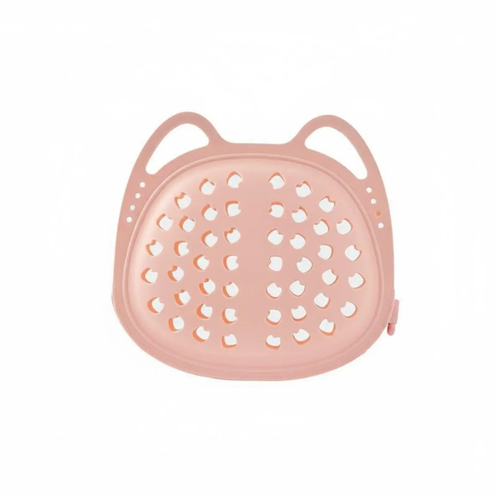 Silicone Bra Washing Bag Self-Locking Zipper Anti-Deformation Bra Laundry Bag Gentle on Fabrics Cat Head Lingerie Protector