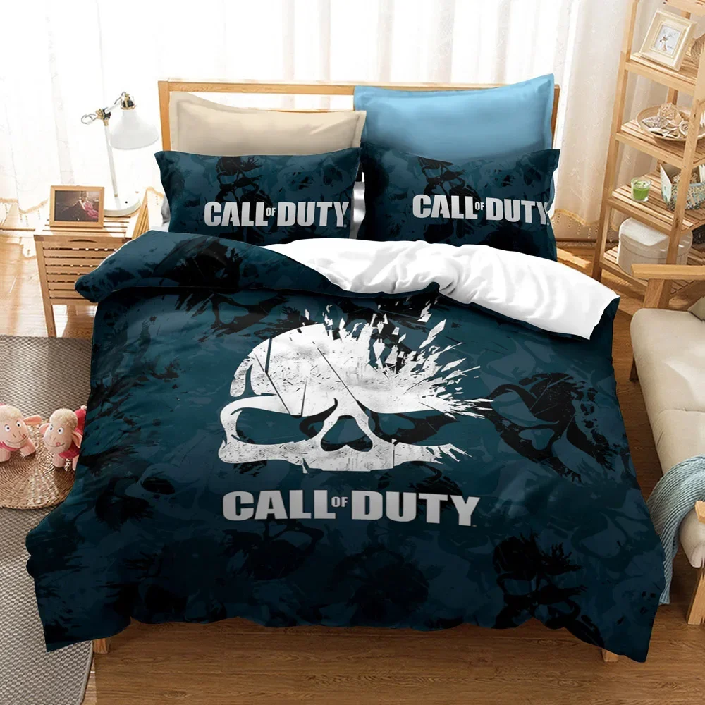 3D Printed Call of Duty Bedding Set Pillowcase Game Duvet Cover Double Twin Full Queen King Adult Kids Bedclothes Quilt Cover