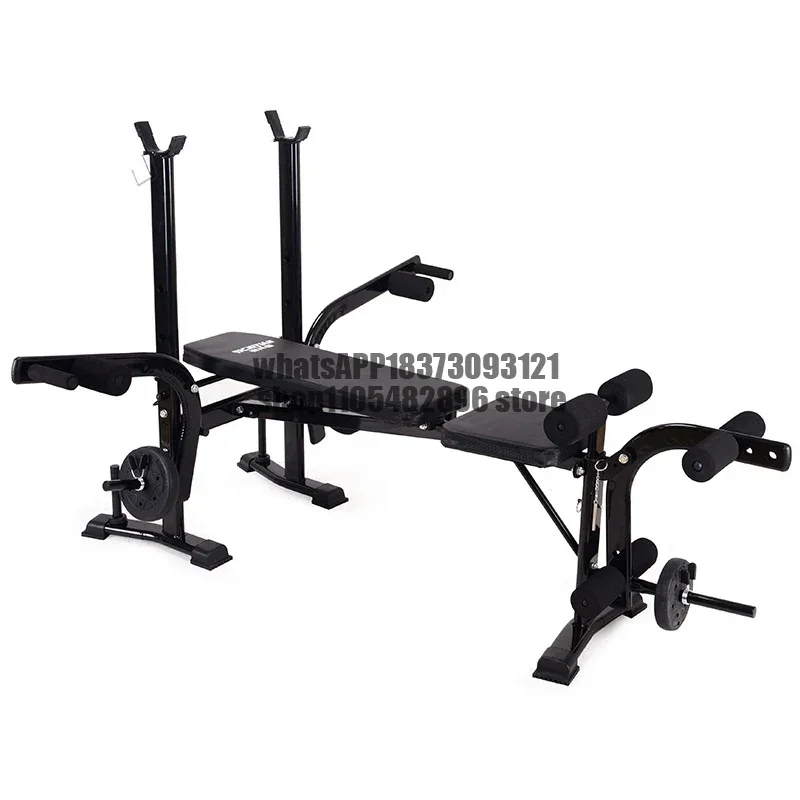 Home Multifunctional Dumbbell Training Fitness Equipment Weight Bench Press Squat Rack Barbell Bench Press