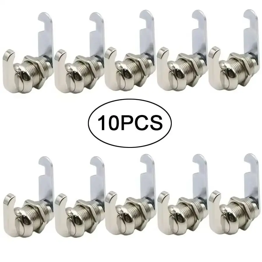 Brand New 10PCS/LOT Zinc Alloy Cam Locks RV Marine Yacht Thumb Turn Lock File Cabinet Locks Keyless