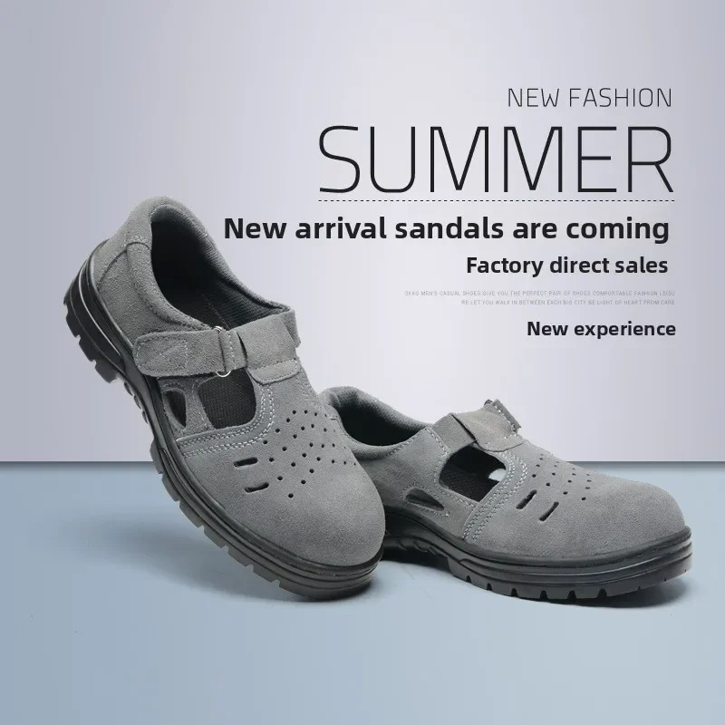 DurableLabor Insurance Shoes Smash-proof And Puncture-proof Summer Breathable Safety Protection Non-slip And Wear-resistant
