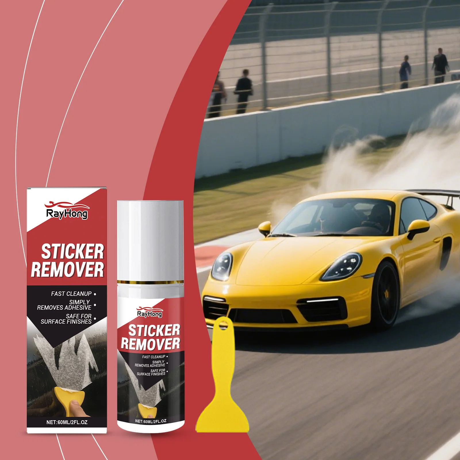 Car Surface Residue Removal Kit-High-Efficiency Adhesive Cleaner Cars Effectively Removes Glue Dissolves Stickers and Tape Spray