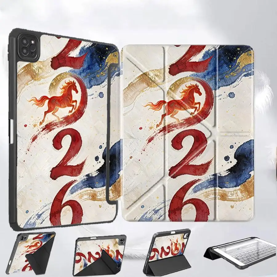 

Чехол-подставка Creative Steed 2026 для планшетов iPad Pro 11-го, 10-го, 9-го, 8-го, 7-го поколений, 12.9-дюймовых Pro 2025, Mini 6, 7, Air 4, 5, M3, M2, M4