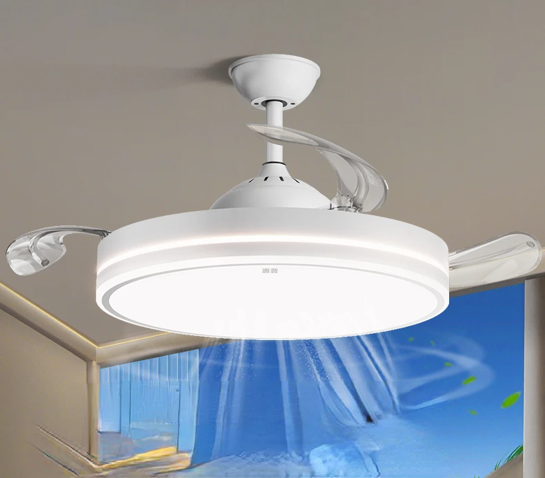 Invisible Fan Lamp Ceiling Fan Lights Ceiling Home Living Room Dining Room Bedroom Fan Chandelier Home Appliance 캠핑에어콘