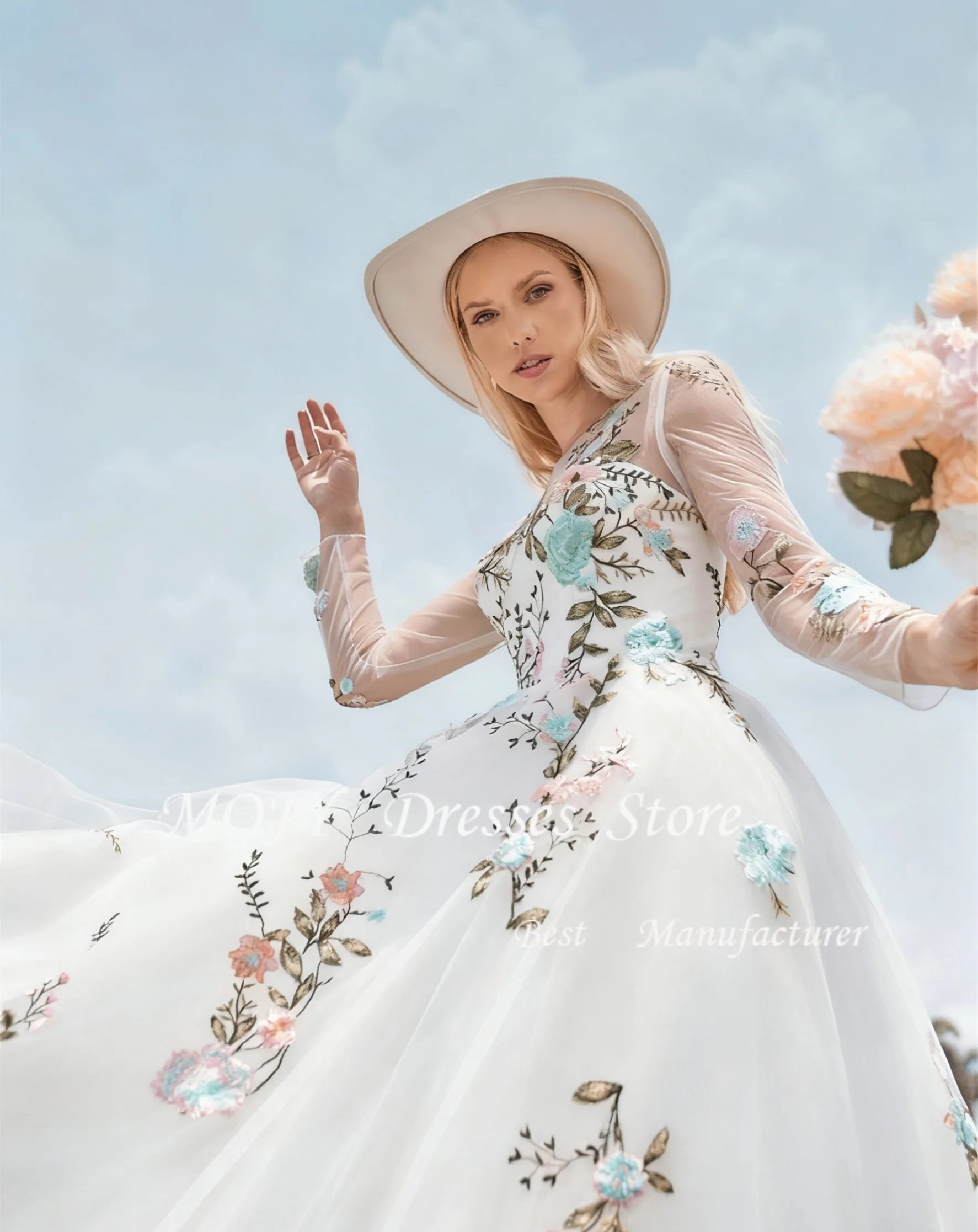 모지 맞춤형 웨딩 파티 드레스 프로무 드레스 럭셔리 우아한 이브닝 드레스 특별한 행사용 웨딩 드레스 신부 드레스