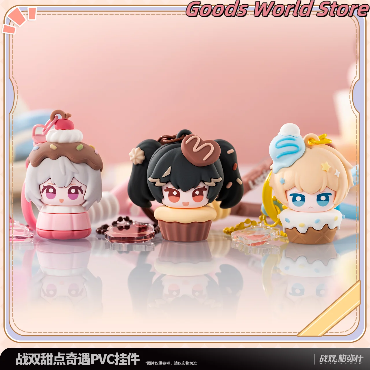 LLavero colgante Original de Lucia Liv Lee, Kurogame oficial Merch Punishing Grey Raven, disfraz de Cosplay, regalo de Halloween