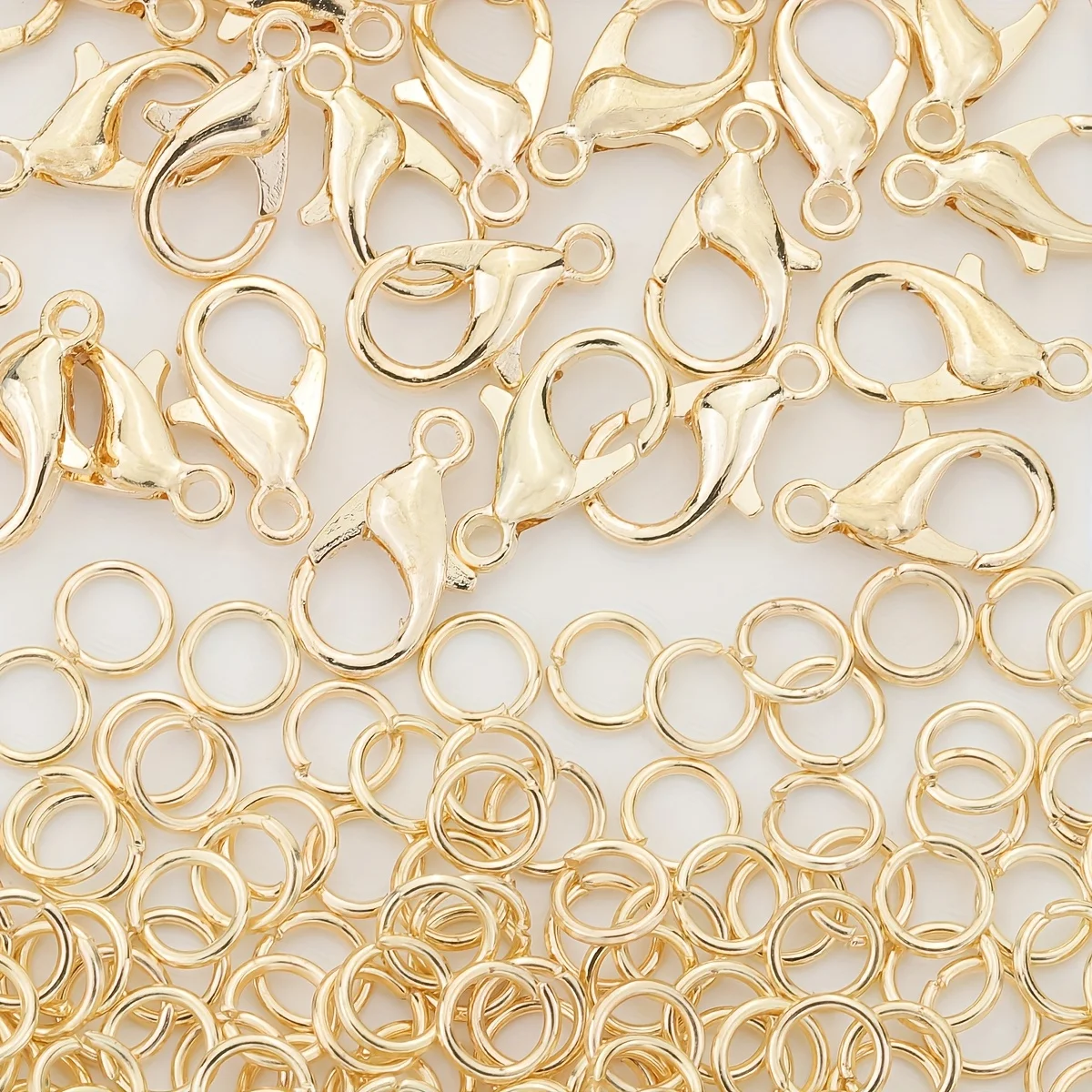 50/100 قطعة 12*8/5 مللي متر KC سبائك الذهب مشبك قفل حلقة مفتوحة مجموعة اليدوية DIY بها بنفسك صنع المجوهرات مطرز المفاتيح اكسسوارات